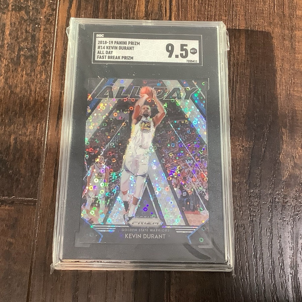2018 Prizm, Kevin Durant, All Day-Fast Break Prizm, **SGC 9.5**